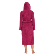 Cozy pink bridesmaid robe, warm and plush against skin