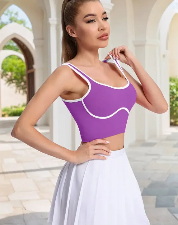 Women's Quick-Dry Yoga Tank Top with Removable Pads