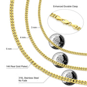 Miami Cuban curb link necklace available in multiple lengths
