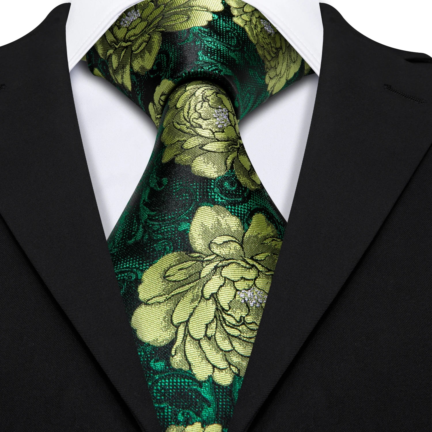 Free Shipping Business Design Jacquard Paisley Mens Silk Tie Gift Tie Cufflinks Hanky 3pc One Set