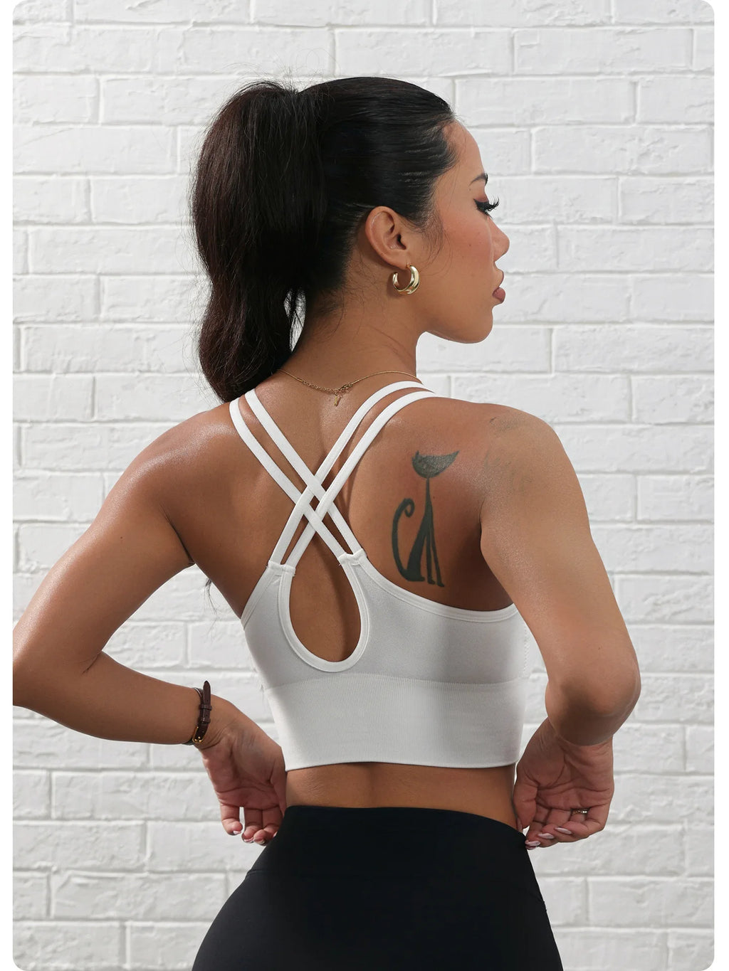 Women's Fitness High-Intensity Breathable Yoga Sports Bra Shock-Proof Fixed Cup with Removable Chest Pads