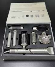 8-in-1 Air Styler showing concentrator nozzle and hot brush attachments
