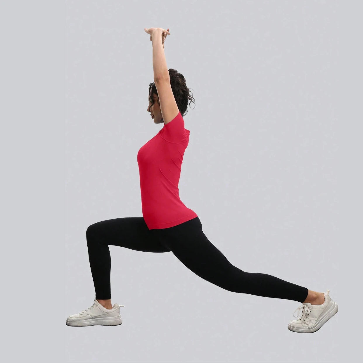 Women's Lightweight Breathable Athletic Gym Shirt Seamless Short Sleeve Workout Tops Yoga Workout Shirts
