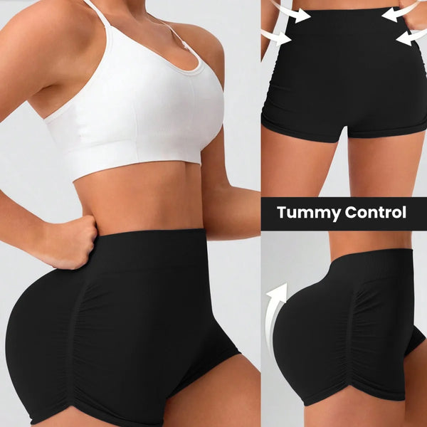 Scrunch Butt Workout Shorts for Women — Seamless 3" Yoga & Volleyball