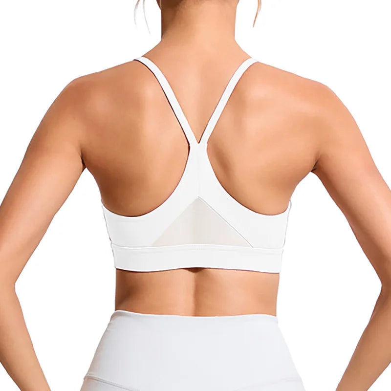 Women's Y-Back High-Support Sports Bra — Shockproof & Breathable