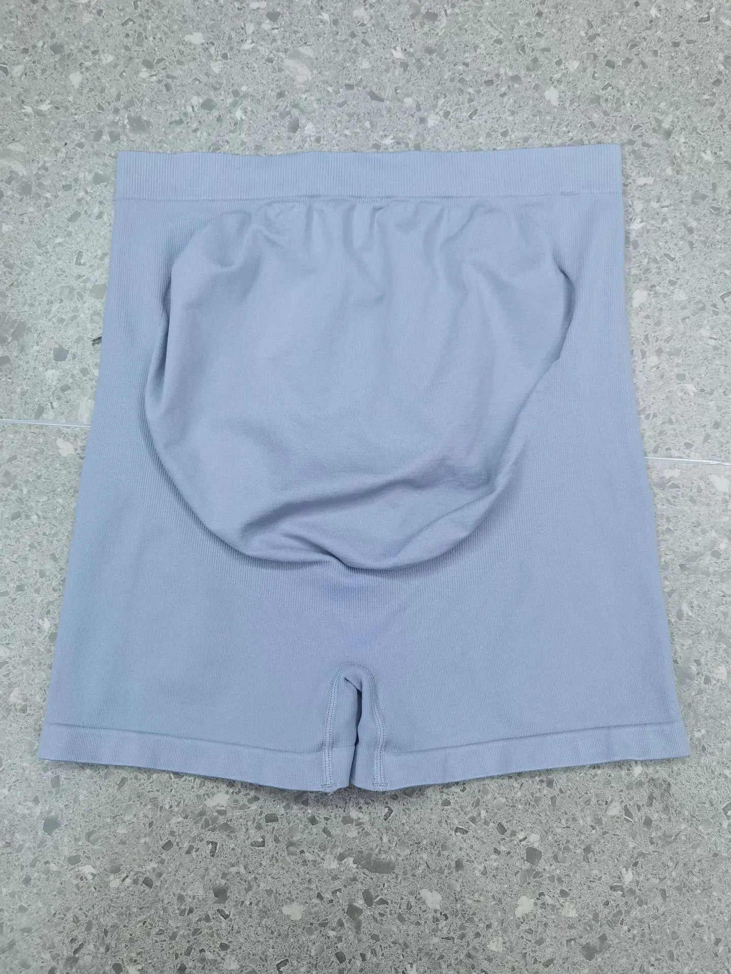Maternity Seamless High Waist Belly Support Sports Yoga Shorts High Elastic Lightweight Solid Color Three-Quarter Pants