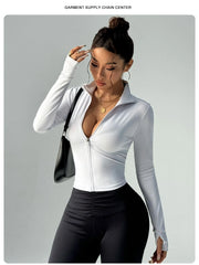 Stretch training top with clean close-to-body regular fit