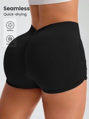 Breathable quick-dry seamless workout shorts for women