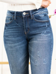 Light blue skinny jeans with sleek pencil-cut leg
