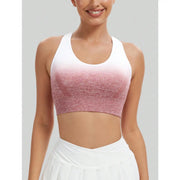 Tie-dye sports bra with breathable quick-dry fabric