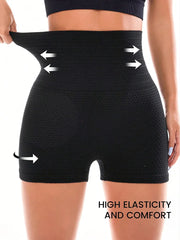 High-waisted sports shorts with stay-put elastic waistband