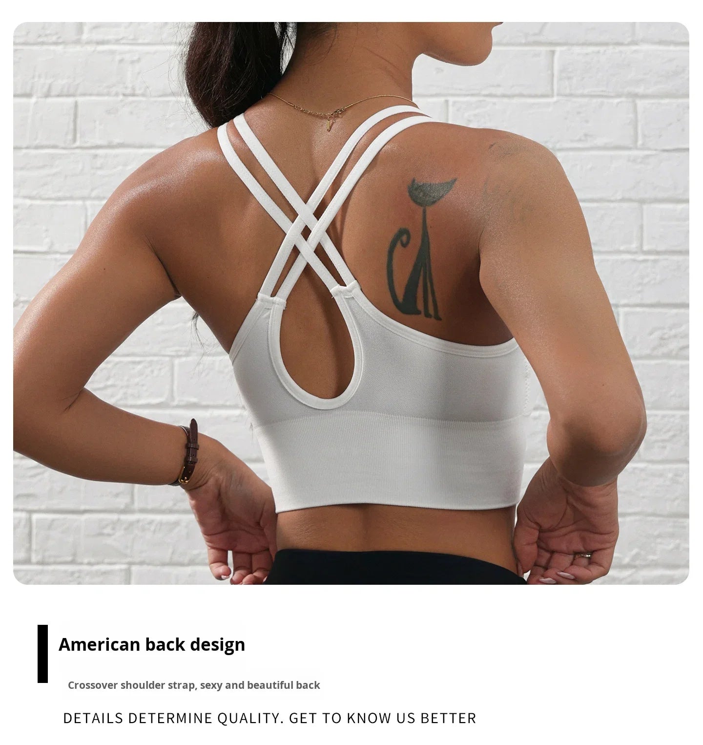 Women's Fitness High-Intensity Breathable Yoga Sports Bra Shock-Proof Fixed Cup with Removable Chest Pads