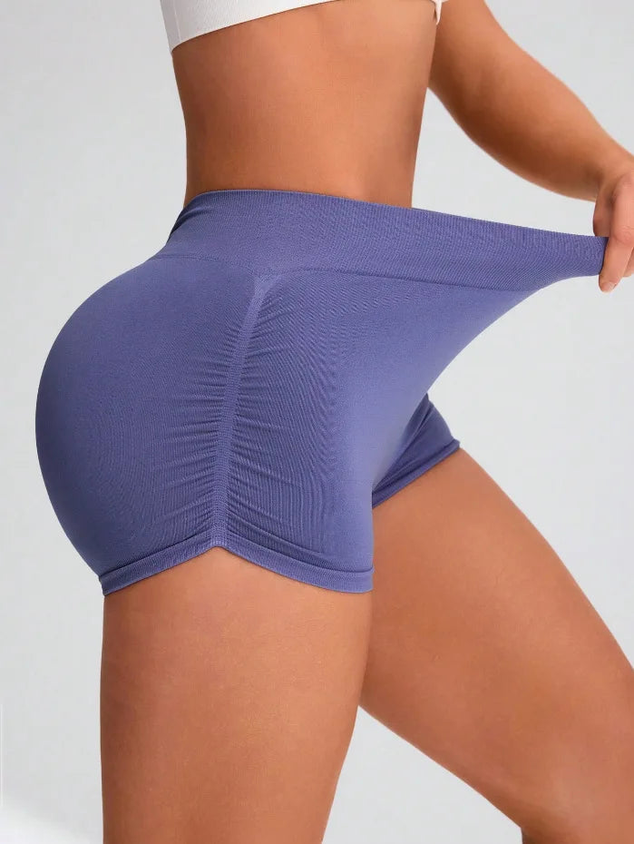 Workout Shorts for Women Scrunch Butt Lifting 3''- Medium Waisted Booty Workout Volleyball Yoga Seamless Shorts