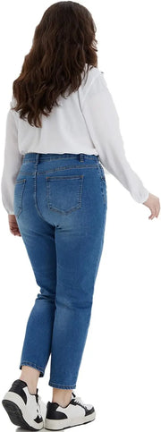 Maanga high-waist jeans with clean modern silhouette