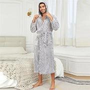 Plush 100% polyester hooded robe, machine washable