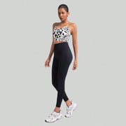 Women's sports bra with crisscross back detail