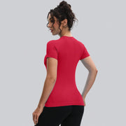 Women's seamless workout shirt built for less chafing during training