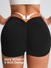 Scrunch Butt Workout Shorts in soft spandex-nylon blend