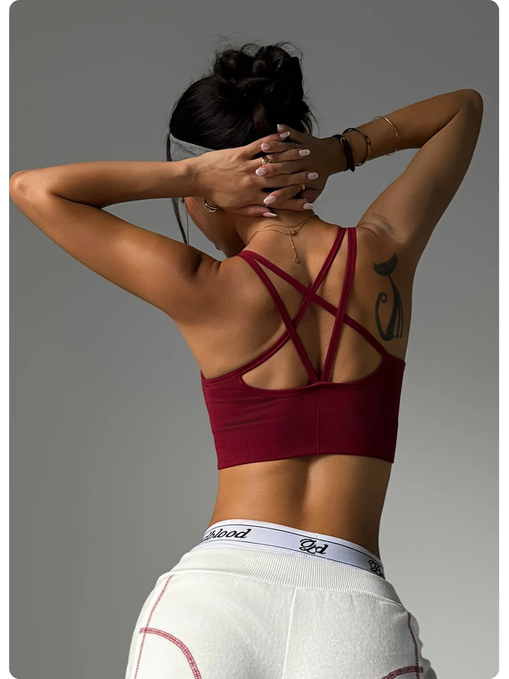Women's Sports Bras Quick-Dry Breathable Yoga Bra Beautiful Back Naked-Feel Fitness Top for Sports