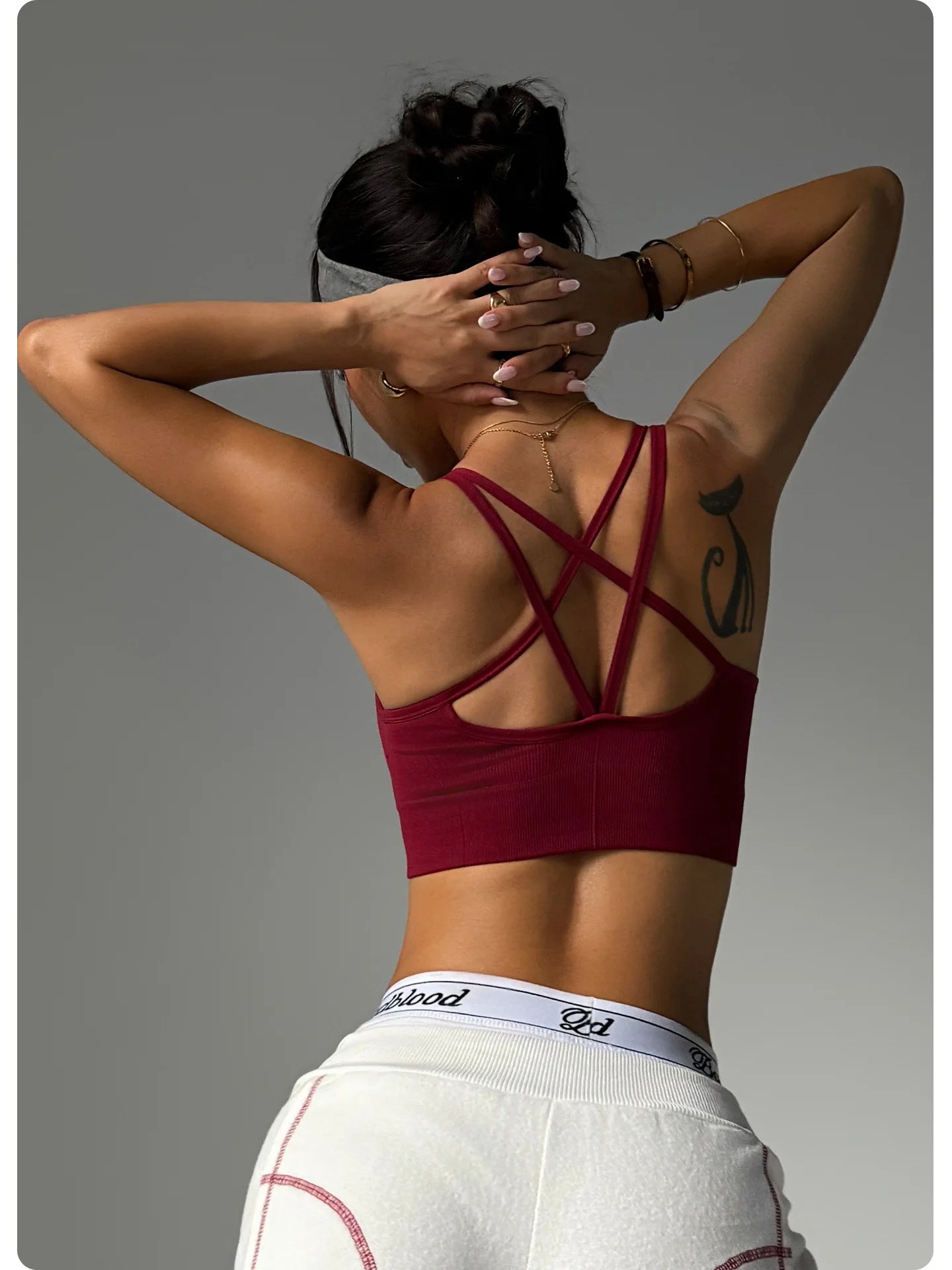 Women's Sports Bras Quick-Dry Breathable Yoga Bra Beautiful Back Naked-Feel Fitness Top for Sports