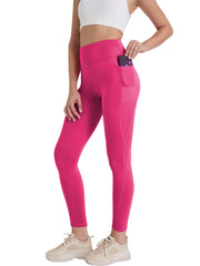 High-waist yoga leggings 3-pack with tummy-control waistband