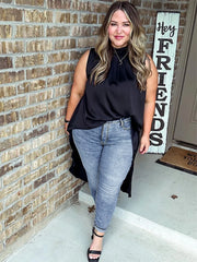 Light Grey Skinny Stretch Denim Pants featuring soft washed finish