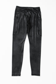 High waist crossover leggings with smooth supported fit