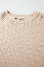 Parchment quilted short set with stretch blend comfort