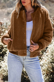 Redwood Burl bomber jacket with functional side pockets