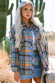 Vintage plaid shirt in 100% cotton fabric