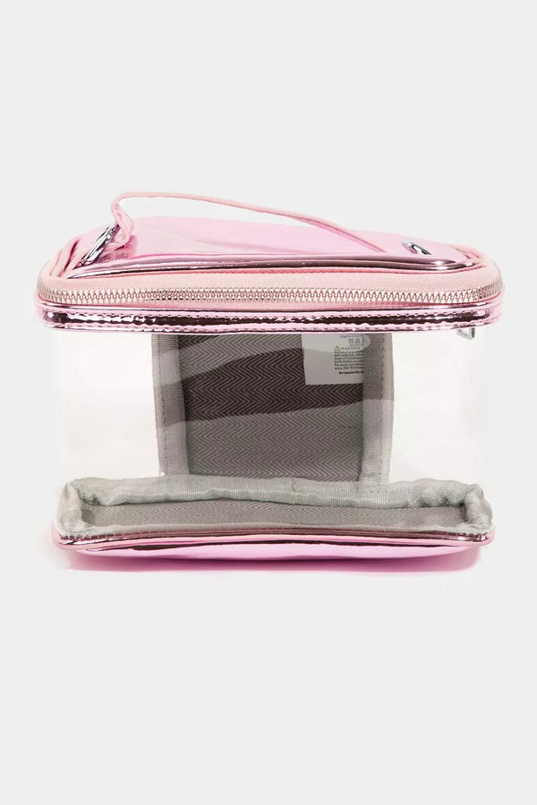 Fame See-Through Rectangle Clear Travel Handbag