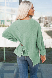 Everyday long sleeve tunic with patchwork colorblock design