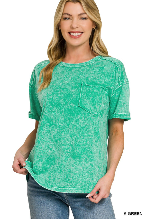 Halo Washed Relaxed Fit T Shirt — Soft Cotton Womens Top