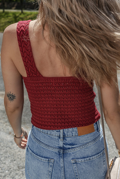 Slim-fit sleeveless sweater vest in soft 100% cotton