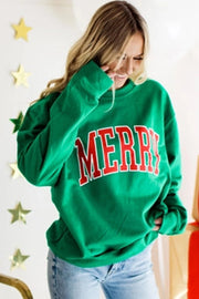 MERRY graphic sweatshirt in a loose, relaxed fit for all-day comfort