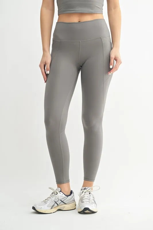 High-Waisted Leggings — MONO B Venice Cloud Light Sculpt