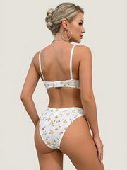 Sexy Lace Lingerie Set for Women — Embroidered 2-Piece - back
