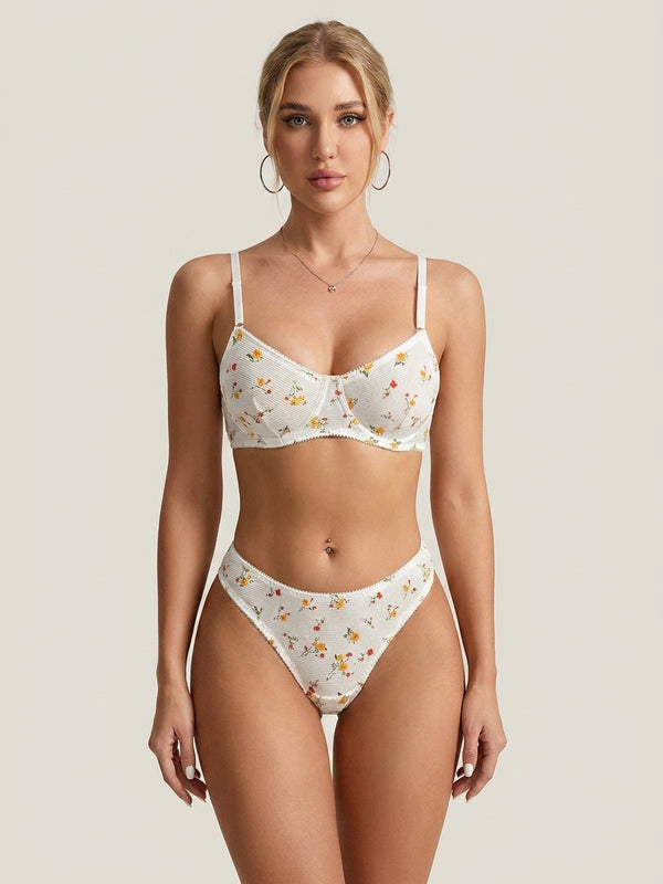 Sexy Lingerie Lace Two-Piece Set with Bow Accent | Maanga