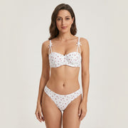 Sexy Lingerie Two-Piece Set — Hollow-Out Bra & G-String - front