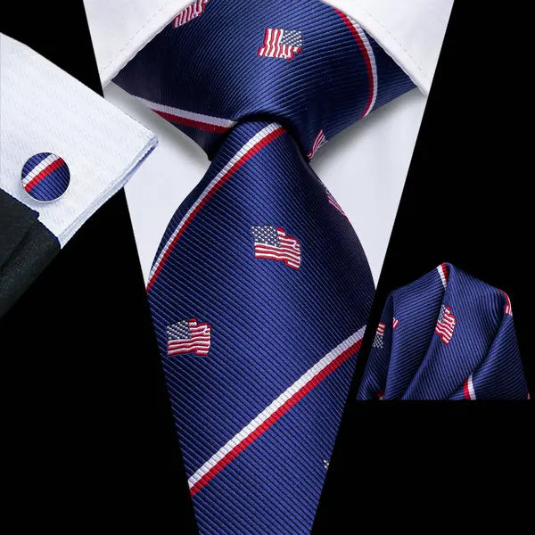 Free Shipping Business Design Jacquard Paisley Mens Silk Tie Gift Tie Cufflinks Hanky 3pc One Set